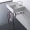Marble Design Ceramic Console Sink and Polished Chrome Stand, 24